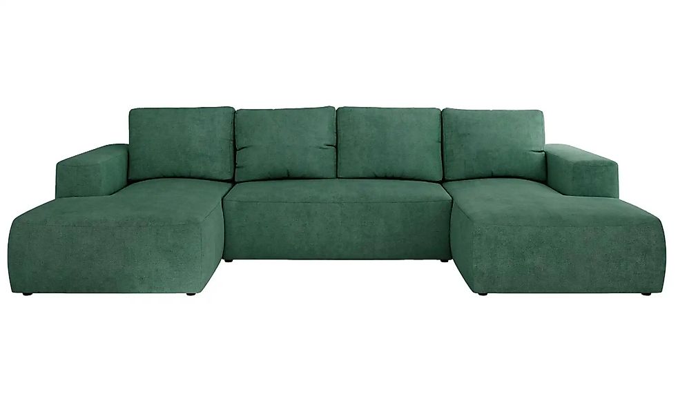 Wohnlandschaft mit Schlaffunktion Trentino ¦ türkis/petrol ¦ Maße (cm): B: günstig online kaufen