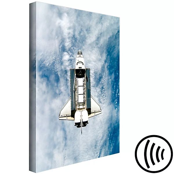 Wandbild Shuttle-Flug über dem Meer - Foto eines Kosmos mit Blick auf die E günstig online kaufen