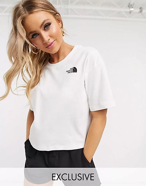 The North Face – Simple Dome – Kurz geschnittenes T-Shirt in Weiß, exklusiv günstig online kaufen