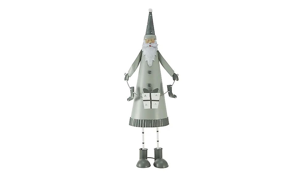 HOME STORY Deko Figur Weihnachtsmann   ¦ grün ¦ Metall ¦ Maße (cm): B: 19 H günstig online kaufen