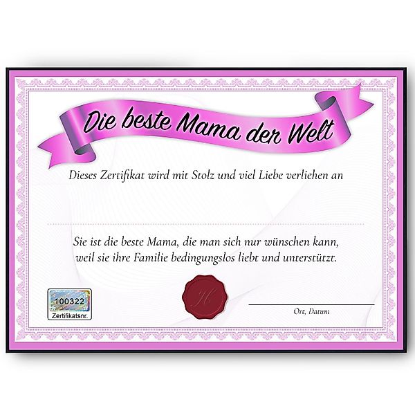 Tigerlino Poster Beste Mama Geschenk Geburtstag günstig online kaufen