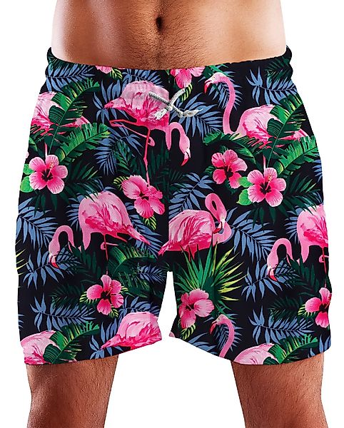 King Kameha Badeshorts Flamingo Flowers Funky günstig online kaufen