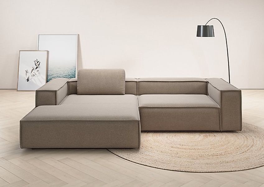 Home affaire Ecksofa »Watertown, modernes XXL L-Form, 306 cm breit« Großzüg günstig online kaufen