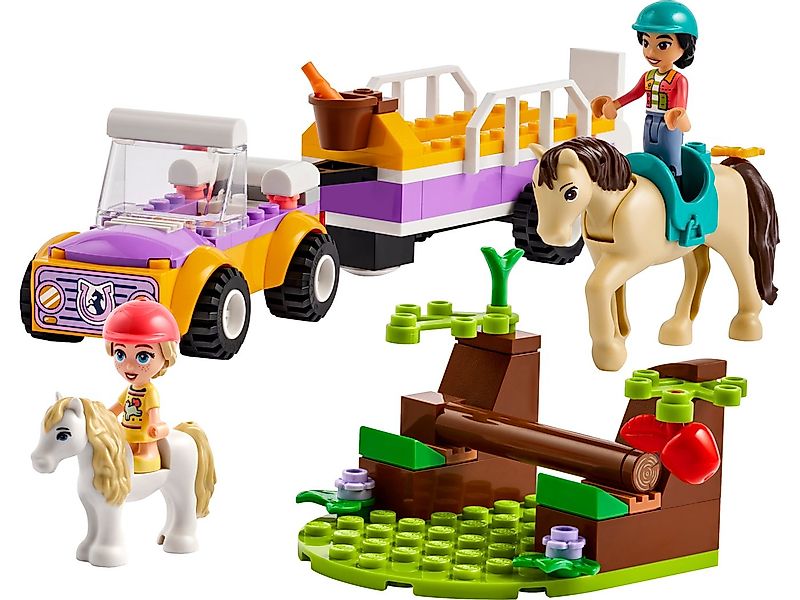 LEGO® Friends 42634 Pferde- und Pony-Anhänger Spielbausteine, (Set, 105 St. günstig online kaufen