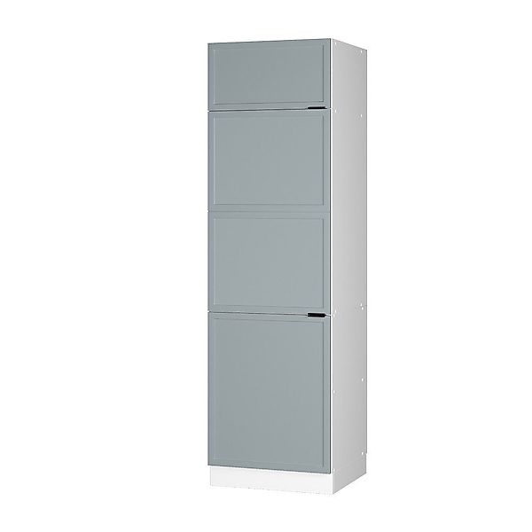 Vicco Kühlumbauschrank Fame-Line, Hellblau-grau/Weiß, 60 cm günstig online kaufen