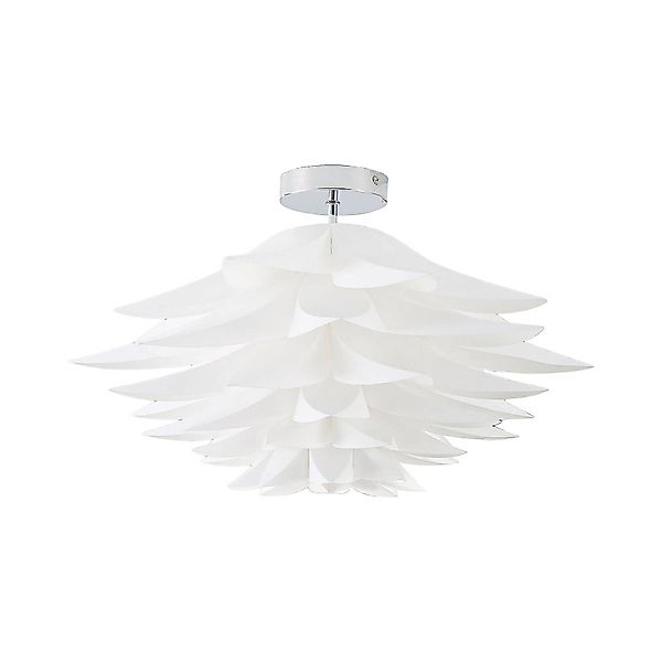 Lindby Deckenleuchte Rimon, weiß, Kunststoff, Ø 50 cm, E27 günstig online kaufen