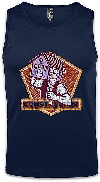 Urban Backwoods Tanktop Constructor V Ärmelloses T-Shirt Handwerker Maurer günstig online kaufen