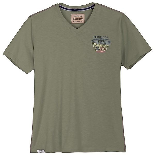 redfield V-Shirt Redfield Übergrößen T-Shirt V-Neck günstig online kaufen