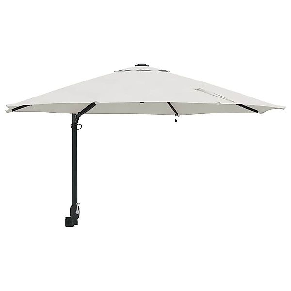 vidaXL Sonnensegel Gartenparasol Beige und Schwarz günstig online kaufen