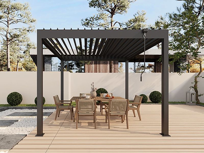 KONIFERA Pavillon "Alhambra Steel" verschiedene Größen, ohne Seitenteile günstig online kaufen