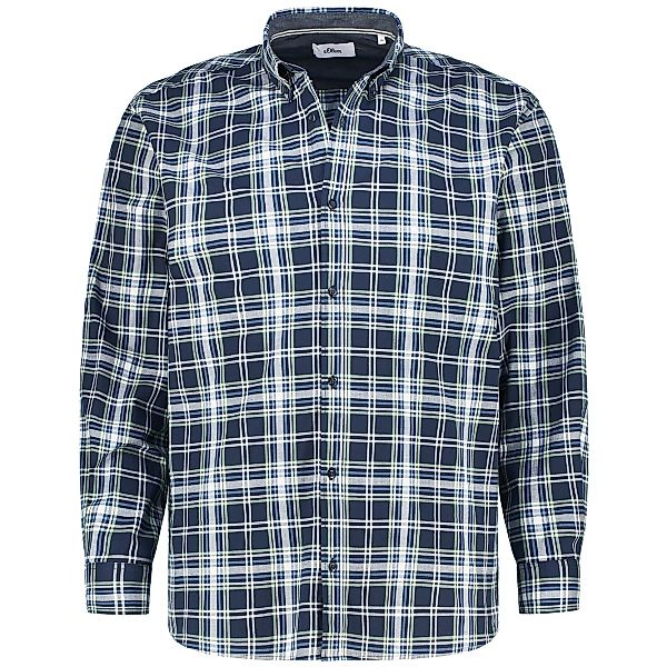 s.Oliver Freizeithemd mit Elasthan Farbe blau Größe: 4XL günstig online kaufen
