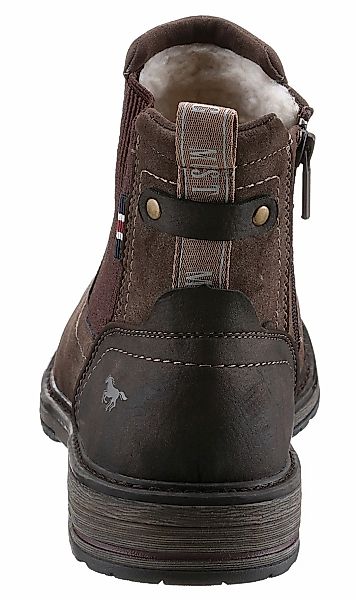 Mustang Shoes Chelseaboots, Schlupfboots, Stiefelette, Blockabsatz, seitlic günstig online kaufen