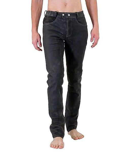 BOCKLE Lederhose Bockle® Nubuk Leather Buttons Herren Lederhose Lederjeans günstig online kaufen