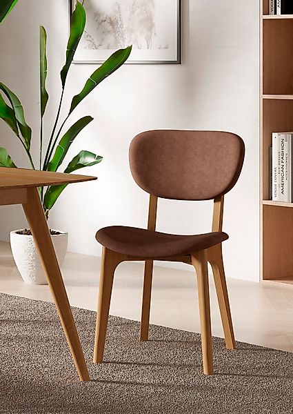 INOSIGN Stuhl »COZY Made in Italy«, (Set), 2 St., Microfaser, Gestell in Bu günstig online kaufen