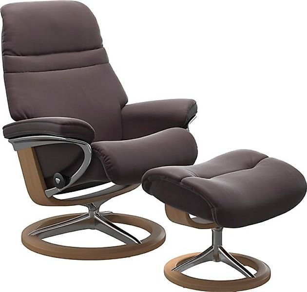 Stressless® Relaxsessel »Sunrise« Relaxsessel mit Hocker, mit Signature Bas günstig online kaufen