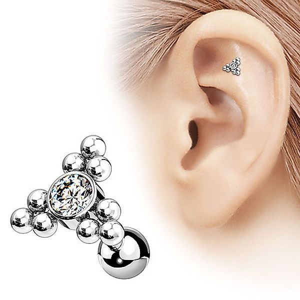 Taffstyle Piercing-Set Helix Ohr Knorpel Flat günstig online kaufen
