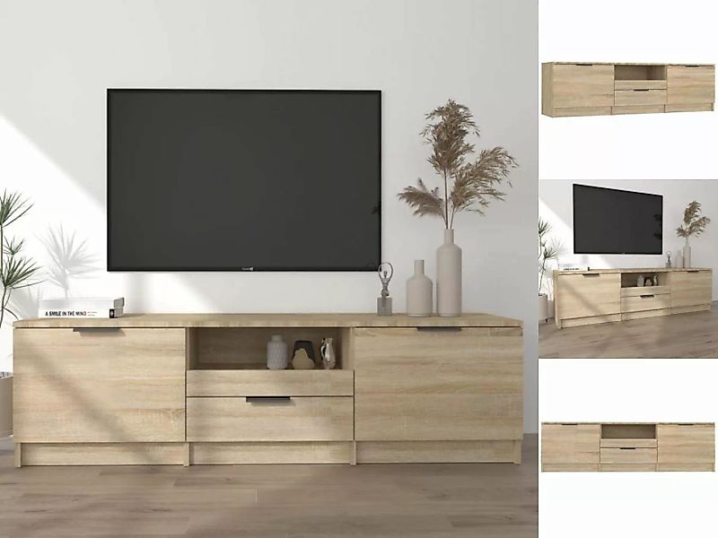 vidaXL TV-Schrank TV-Schrank Sonoma-Eiche 140x35x40 cm Holzwerkstoff Lowboa günstig online kaufen