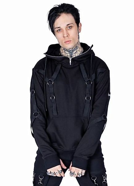 Chemical Black Hoodie Titan Gothic Metal Zips Punk Hoodie Sweatshirt günstig online kaufen
