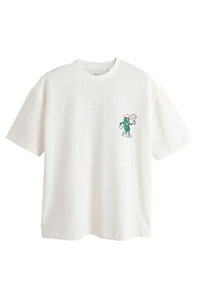 Next T-Shirt T-Shirt aus schwerem Stoff mit Grafik (1-tlg) günstig online kaufen