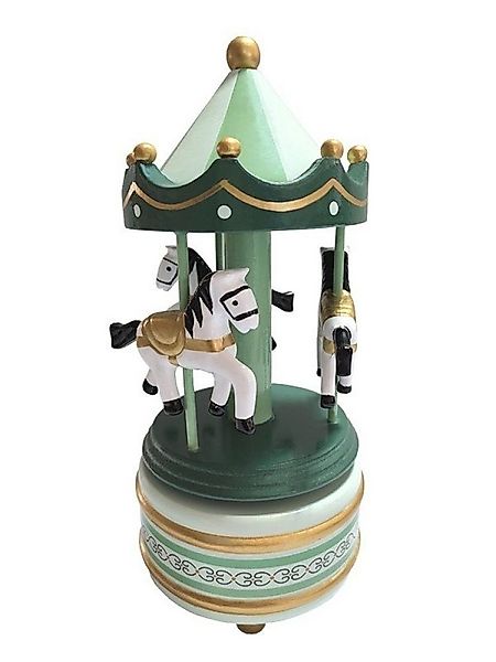 Musicboxworld Spieluhr Spieluhr Karussell aus Holz grün günstig online kaufen
