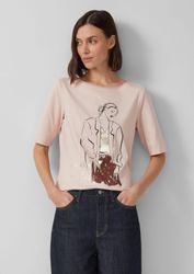s.Oliver Kurzarmshirt T-Shirt Jersey-Shirt mit Artwork günstig online kaufen