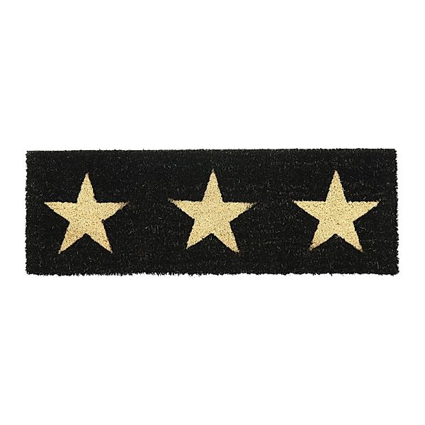 relaxdays Fußmatte Kokos Fußmatte Sterne schmal, günstig online kaufen