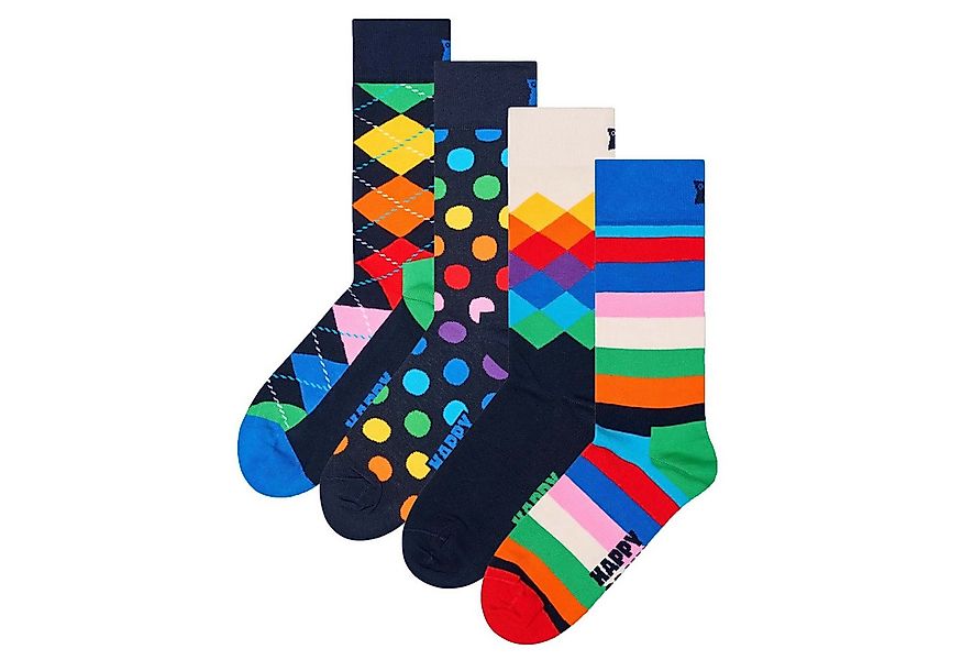Happy Socks Kurzsocken Unisex Socken 4er Pack Baumwolle (Packung, 4er Pack) günstig online kaufen