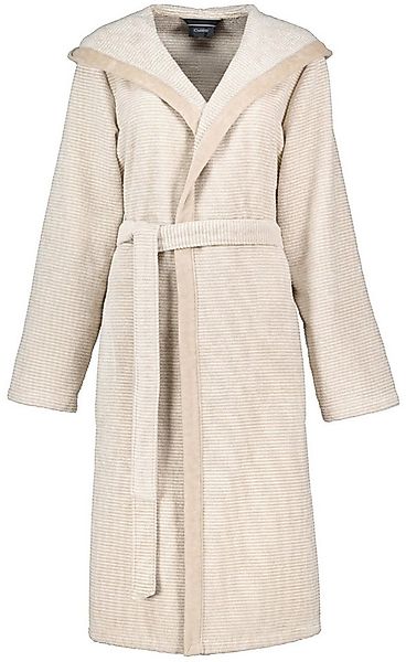 Cawö Damenbademantel, Langform, Baumwolle, Kapuze, Gürtel, mit Kapuze günstig online kaufen