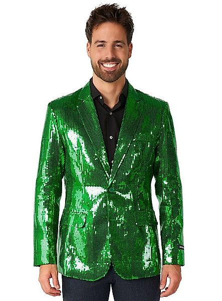 SuitMeister Kostüm SuitMeister Glitzerjacke grün, Eine grüne Discokugel zum günstig online kaufen