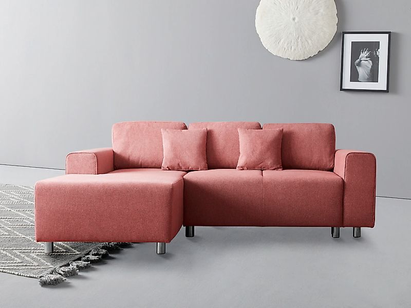 Home affaire Ecksofa "Györ", L-Form, wahlweise mit Bettfunktion und Bettkas günstig online kaufen