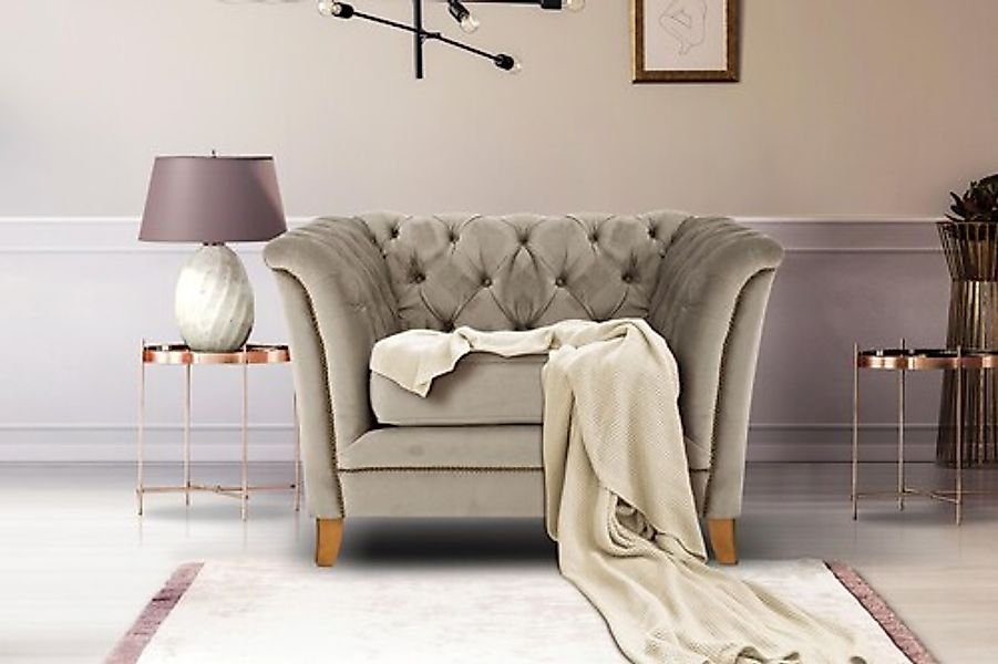 Home affaire Sessel »Newport modernes Chesterfield«, mit Knopfheftung im Rü günstig online kaufen