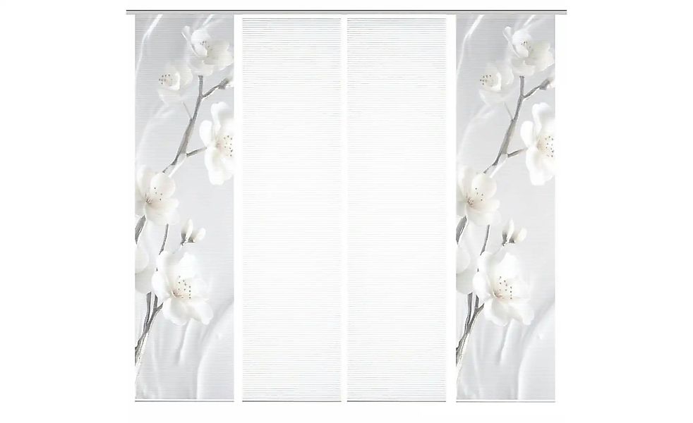 HOME in green Schiebevorhang   ¦ creme ¦ Synthetik ¦ Maße (cm): B: 60 H: 24 günstig online kaufen