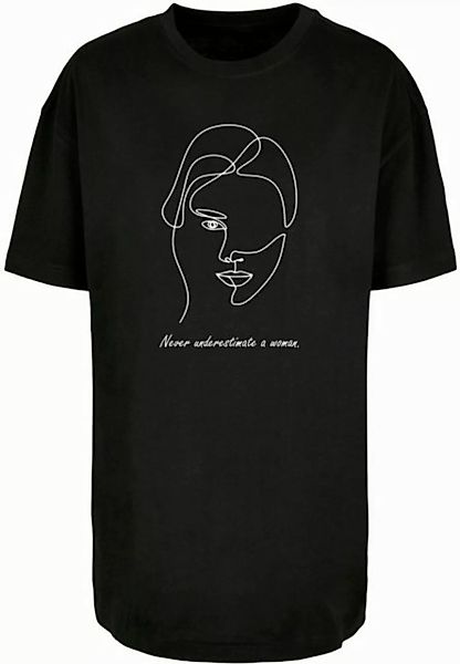 Merchcode T-Shirt Merchcode Damen Ladies WD - Woman Figure Oversized Boyfri günstig online kaufen