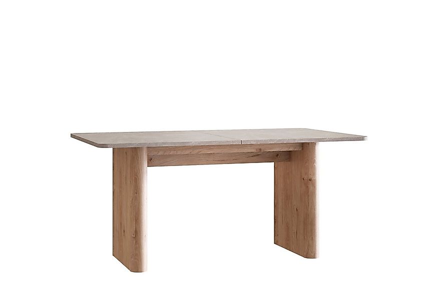 Newroom Esstisch Vilo, ausziehbar bis 200cm Sandstein Helle Eiche Küchentis günstig online kaufen