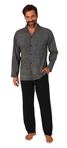 Normann Pyjama Herren Langarm Schlafanzug zum durchknöpfen, auch in Übergrö günstig online kaufen