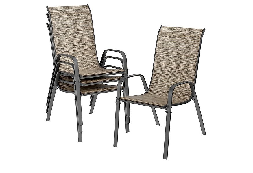 TLGREEN Stapelstuhl Gartenstühle Stapelstuhl,Camping Stapelbar Hochlehner, günstig online kaufen