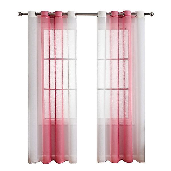 NUODWELL Gardine 2er Set Voile Vorhänge, günstig online kaufen