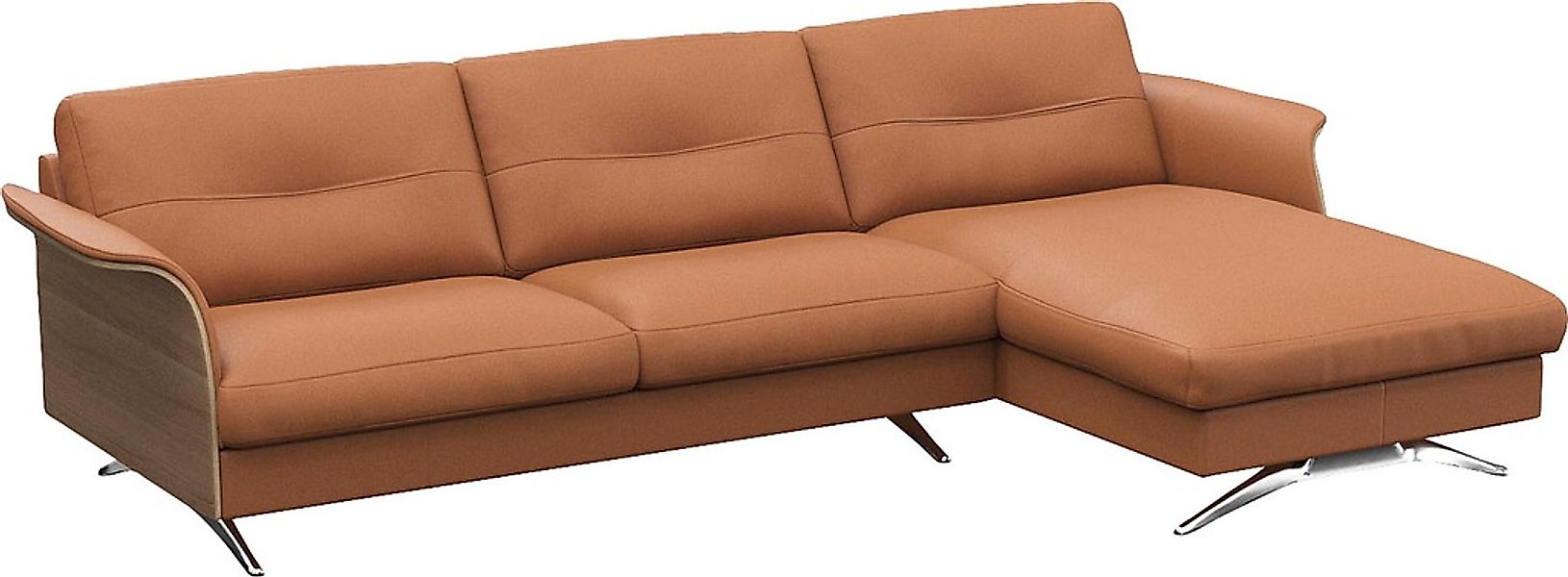 FLEXLUX Ecksofa "Glow bequem und komfortabel durch hochwertigen Sitzaufbau, günstig online kaufen