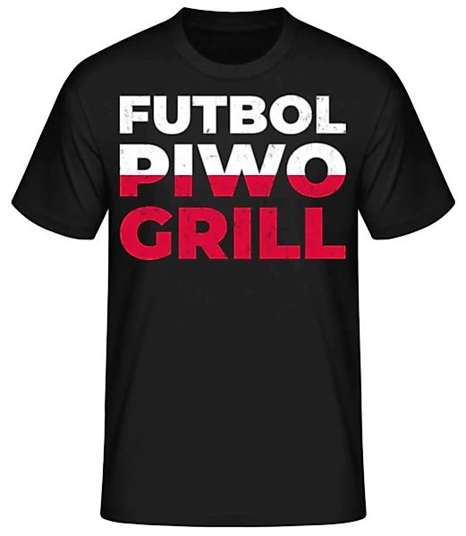 Futbol Piwo Grill · Männer Basic T-Shirt günstig online kaufen
