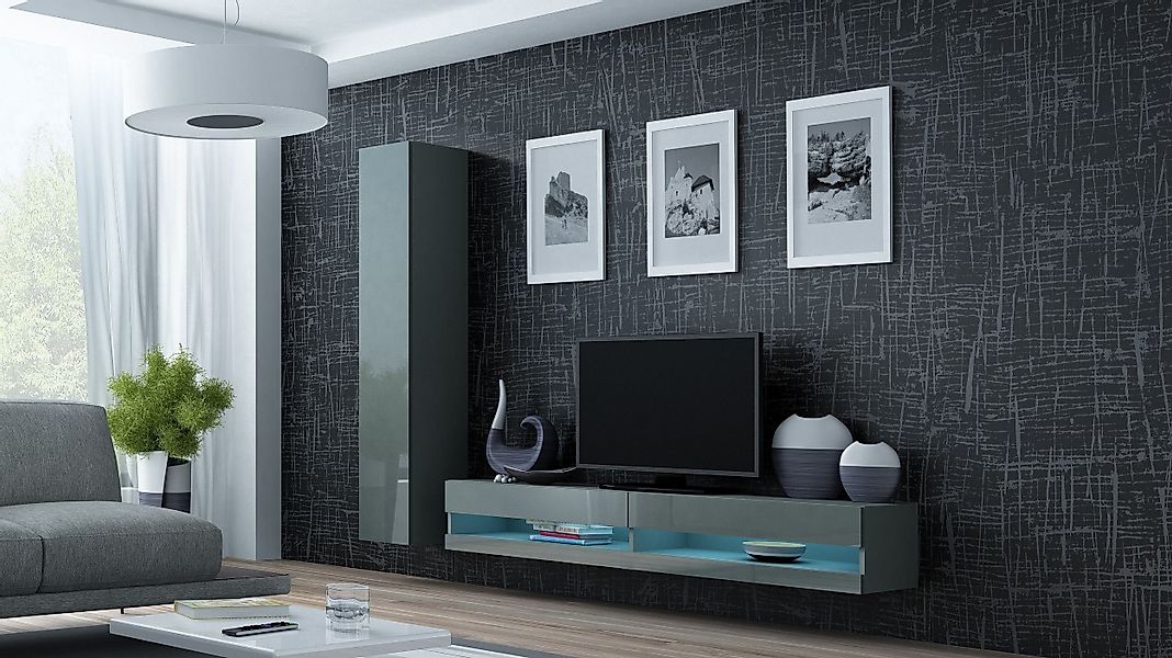99rooms Wohnwand Vago New IX, (Set günstig online kaufen