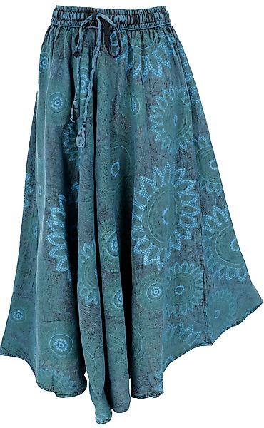 Guru-Shop Minirock Langer Boho Rock, stonewash günstig online kaufen