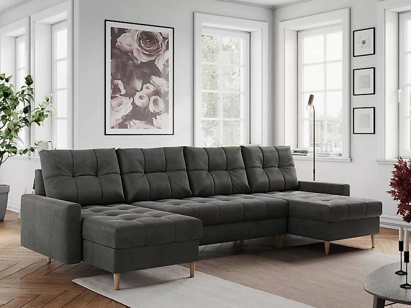 MKS MÖBEL Ecksofa COLIN U, Set, Schlafcouch, T30-Schaum, Bonellfedern, Ecks günstig online kaufen