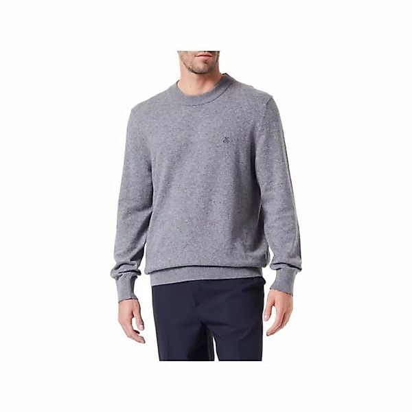 Marc O'Polo V-Ausschnitt-Pullover grau regular fit (1-tlg) günstig online kaufen