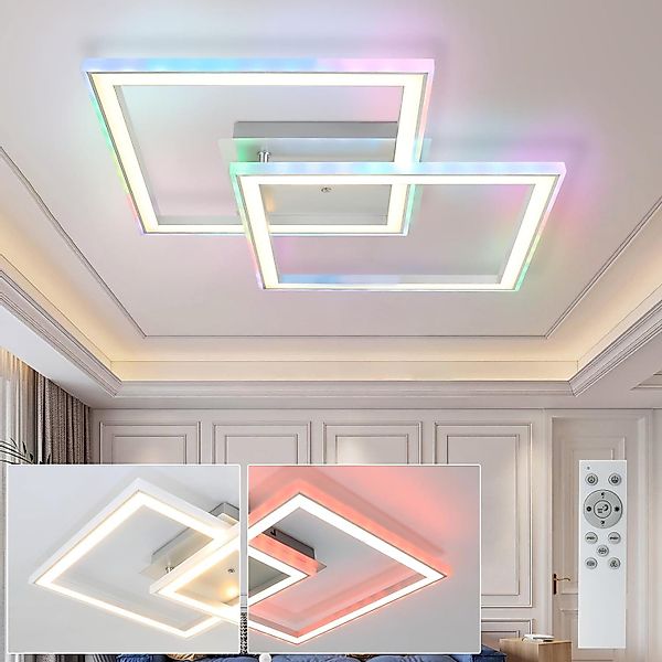 Nettlife LED Deckenleuchte Schlafzimmer RGB Dimmbar günstig online kaufen