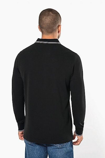 Kariban Langarm-Poloshirt Langarm-Polohemd aus Piqué für Herren günstig online kaufen