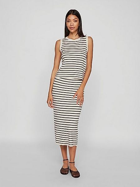 Vila Shirttop ärmellos Rundhals Streifenmuster bequem VIZICHA S/S O-NECK ST günstig online kaufen
