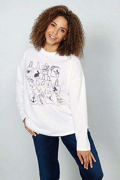 MIAMODA Sweatshirt Sweatshirt Print Langarm günstig online kaufen