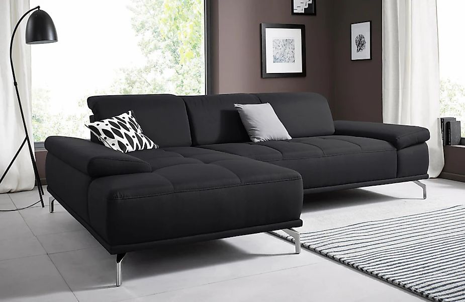 Home affaire Ecksofa "Caluna" Inkl.Sitztiefenverstellung, wahlweise mit Kop günstig online kaufen