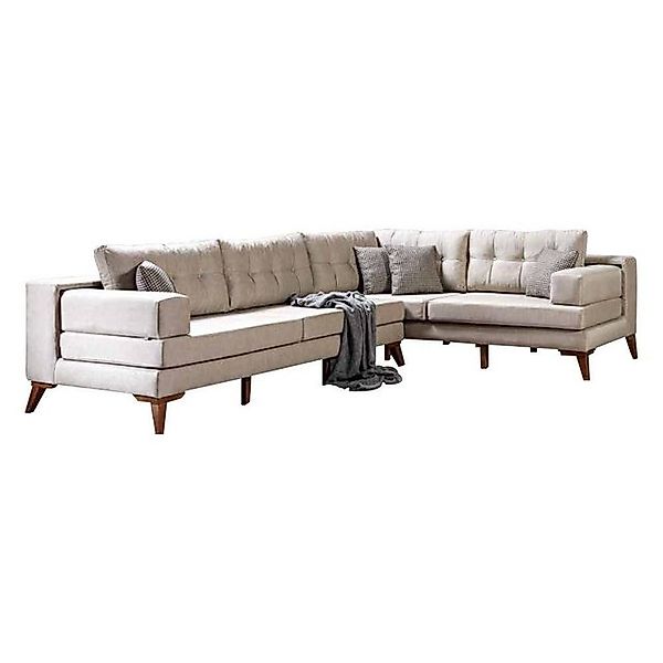 Xlmoebel Ecksofa Designer Ecksofa und Luxuriöser Sessel in Beige für das Wo günstig online kaufen