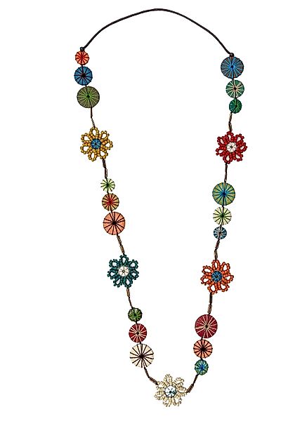COLLEZIONE ALESSANDRO Lange Kette "Esha", mit flachen, umwickelten Holzperl günstig online kaufen